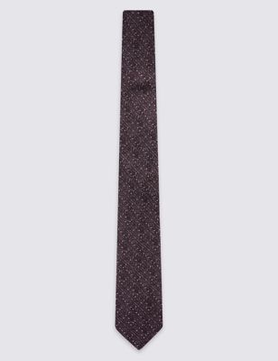 Pure Silk Fleck Plain Tie